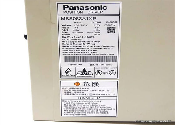 MSS083A1XP 750 Вт Panasonic AC Servo Drives Позиционный винтовой терминал
