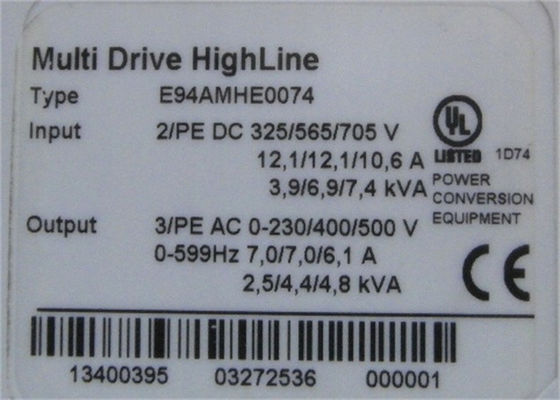 Lenze E94AMHE0074 ВХОДНОЕ НАПРЯЖЕНИЕ СЕРВОПРИВОДА, 3 ФАЗЫ, 325/565/705 В ПОСТОЯННОГО ТОКА