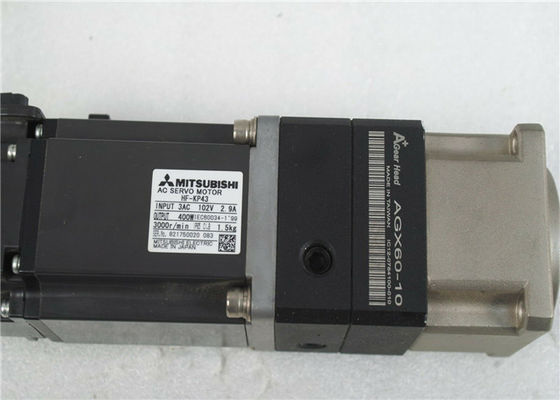 МОТОР СЕРВОПРИВОДА HF-KP43 AC Мицубиси 400W промышленный с 10:1 КОЭФФИЦИЕНТА головы AB060-S1-P2 шестерни