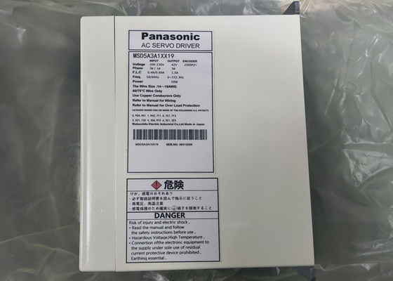 Усилитель силы сервопривода привода 50W мотора водителя MSD5A3A1XX19 AC Panasonic