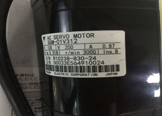 Напряжение тока 0.87A 0.318N.m мотора сервопривода 200V индукции AC SGM-01A314S   3000RPM
