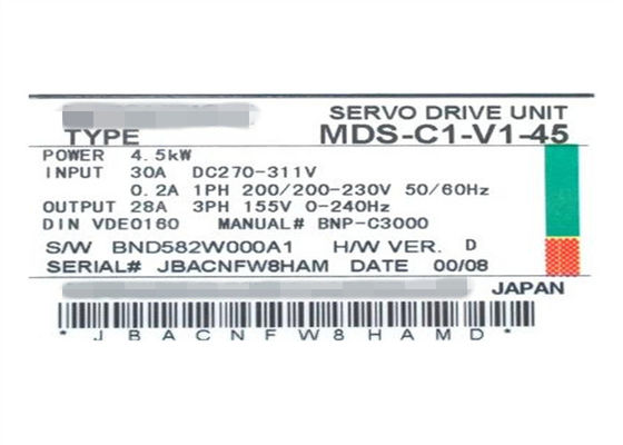 Привод MDS-C1-V1-45 сервопривода AC Мицубиси MELSERVO заменяет НОВОЕ состояние MDS-B-V1-45