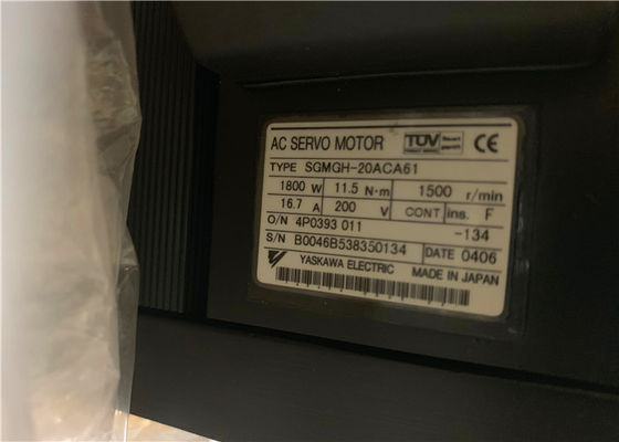 Промышленный мотор сервопривода SGMGH-20ACA4C AC Yaskawa 11.5N.m 16.7A 200V мотора сервопривода