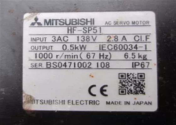 Серия 5kW 1000RPM HF Мицубиси мотора сервопривода AC HF-SP51 промышленная