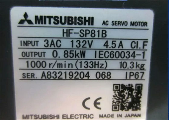 Серия 3PH 1000RPM HF Мицубиси мотора сервопривода AC HF-SP81B промышленная