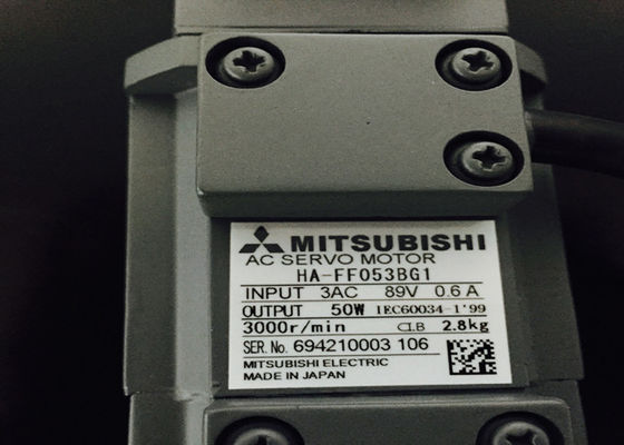 Мотор сервопривода 3000r/min Мицубиси 50W промышленный HA-FF053BG1 HA-FF053BG2 с шестерней