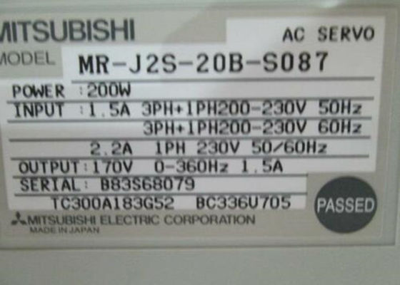 УСИЛИТЕЛЬ 170V 360Hz 1.5A AC привода MR-J2S-20B-S087 сервопривода 200W Мицубиси промышленный
