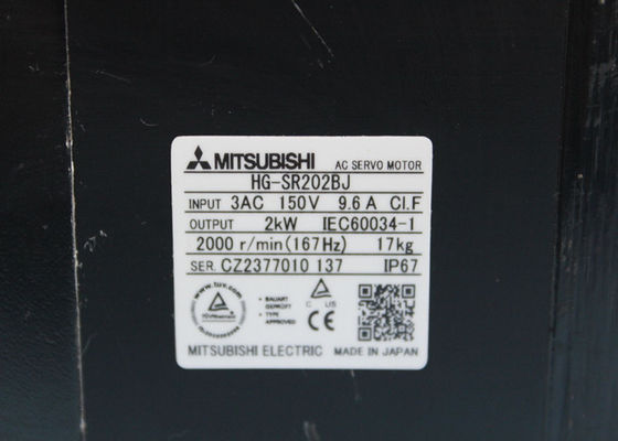 Моторы 3AC 9.6A 150V мотора сервопривода HG-SR202BJ AC МИЦУБИСИ новые промышленные 2KW в запасе