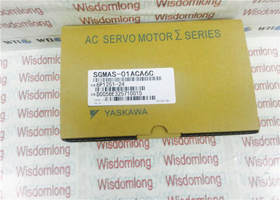 Мотор сервопривода 100W мотора SGMAS-01ACA6C Yaskawa промышленный 200V 0.91A