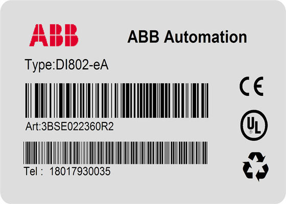 Модуль цифрового входного сигнала модуля DI802-eA 3BSE022364R2 I/O ABB DI802 3BSE022360R1 S800L