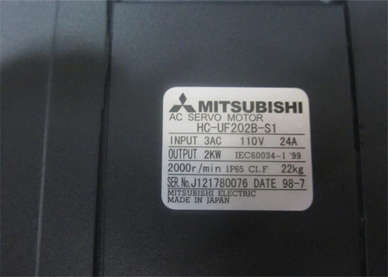 Промышленный мотор сервопривода 2000R/MIN Мицубиси 2.0KW HC-UF202B-S1 3AC 110V 24A