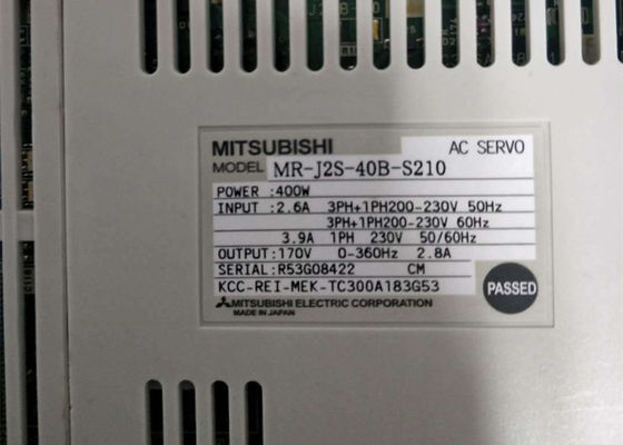 Усилитель привода MR-J2S-40B-S210 400W 230V 170V сервопривода Мицубиси Melservo 3PH промышленный