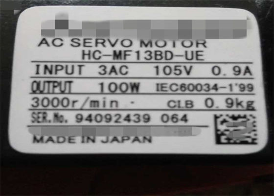 Мицубиси 100W едет на автомобиле мотор сервопривода AC HC-MF13BD-UE электрический НОВЫЙ в запасе