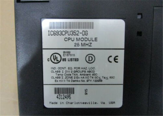 IC693CPU352 память потребителя байт GE Fanuc 240K конфигурируемая, 4K I/O, 8 шкафов, МАТЕМАТИКА ПЛАВАЮЩЕЙ ЗАПЯТОЙ оборудования