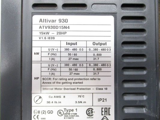 Привод переменной скорости ATV930D15N4 Schneider Schneider электрический, процесс ATV900 Altivar, НА