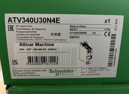 Привод переменной скорости ATV340U30N4E Schneider, машина ATV340 Altivar, 3 kW сверхмощного