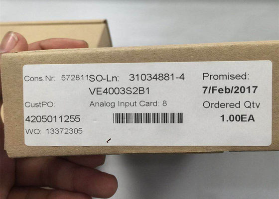 Карта VE4003S2B1 ввода аналога EMERSON DELTAV, 8 Ch, 4-20mA, ХАРТ, СЕРИЯ 2 НОВАЯ