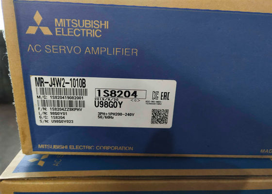 Сервопривод MR-J4W2-1010B Мицубиси промышленный управляет усилителем MELSERVO J4 сервопривода