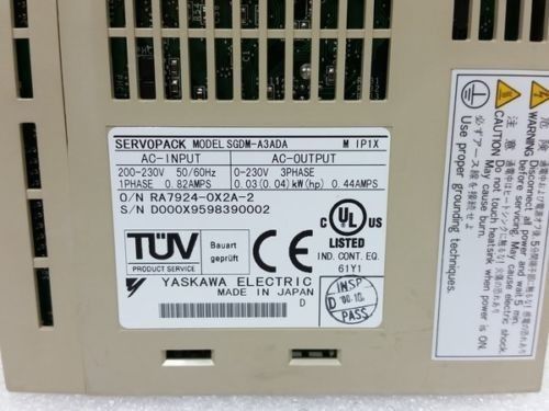 Входной сигнал 1PH SERVOPACK AC 200-230V SGDM-A3ADA Yaskawa электрический ServoPack Yaskawa