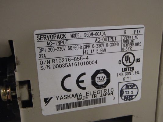 Привод сервопривода AC SGDM-60ADA Yaskawa промышленный электрический ServoPack 5.5KW