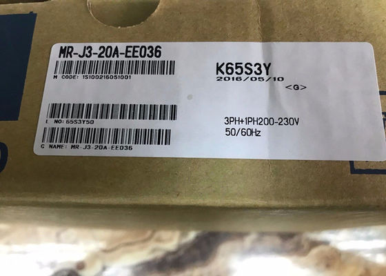 Промышленный привод 200W 170V 0-360Hz 1.5A усилителя MR-J3-20A-EE036 сервопривода AC МИЦУБИСИ