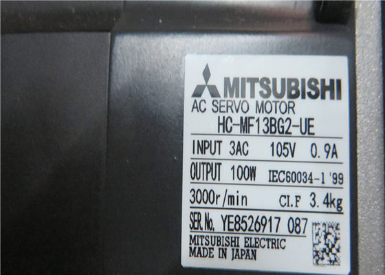 МОТОР СЕРВОПРИВОДА HC-MF13BG2-UE AC Мицубиси 100W С ШЕСТЕРНЕЙ НОВОЙ в запасе