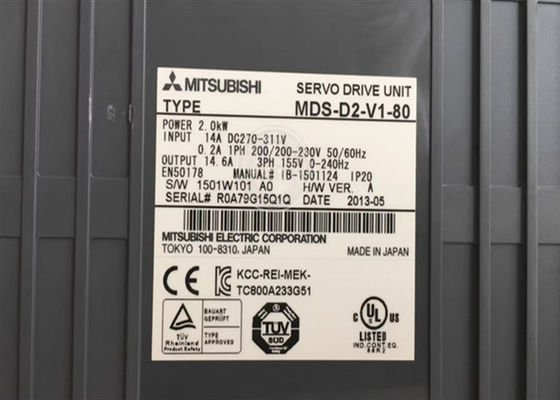 Промышленный сервопривод MDS-D2-V1-80 управляет AC 200-230V 50/60Hz 0.2A серии MDS-D Мицубиси