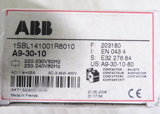 Низшее напряжение 220-230V 50HZ контактора A9 1SBL141001R8010 блока A9-30-10