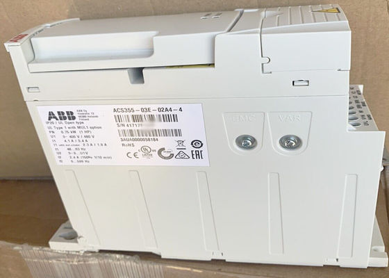 AC низшего напряжения ACS355-03E-02A4-4 управляет 3AUA0000058184 0.75kW 2.4A