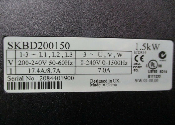 КОМАНДИР SK 1.5KW 200-240V 50-60Hz 17.4A/8.7A МЕТОДОВ SKBD200150 УПРАВЛЕНИЕМ NIDEC EMERSON