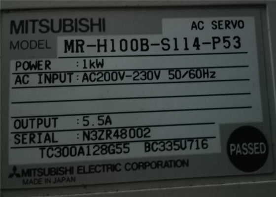 Melservo MR-H Серия Mitsubishi Сервопривод MR-H100B-S114-P53