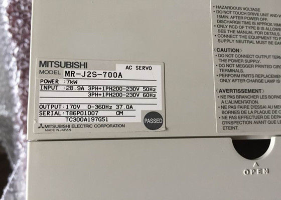 Промышленный привод 7KW 170V 0-360Hz 37.0A усилителя сервопривода AC MR-J2S-700B-EG Мицубиси