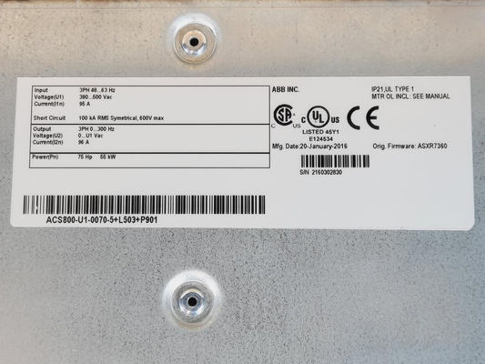 Преобразователь частоты ABB ACS800-04-0210-3+D150+L503+P901 132 кВт 240 А 48... 63 Гц