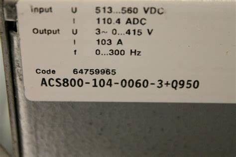 ACS800-104-0125-3+Q950 Abb Преобразователь частоты 400V 25 кВА / + AGPS-01 34 кг