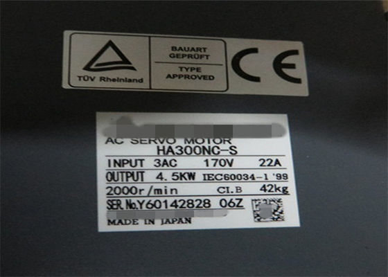 Электрический 3-фазный AC 4,5 кВт сервомотор Mitsubishi для серии M500 HA300NC-S