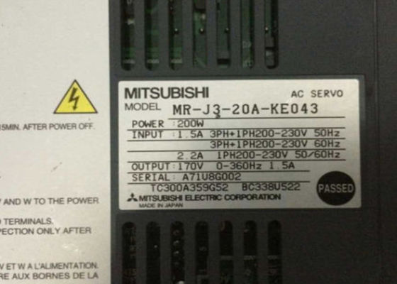 200 Вт MITSUBISHI AC сервоусилитель MR-J3-20A-KE043 360 Гц 1.5 А промышленный привод выход 170 В