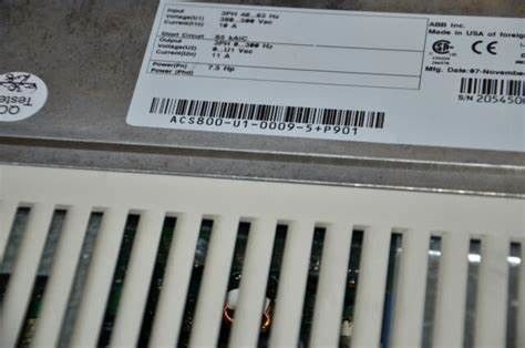 ABB ACS800-01-0135-3+P901 до 200 кВт Преобразователь частоты однофазный 50 60hz