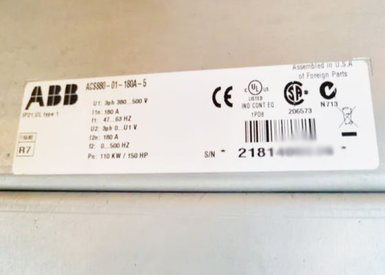 ACS880-01-180A-5 3ABD00037858-D Настенный однонаправленный AC 110KW 180A