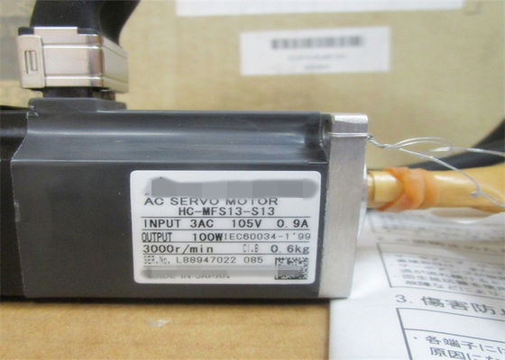 100 Вт Mitsubishi AC Промышленный сервомотор HC-MFS13 / HC-KFS13 Япония Мотор