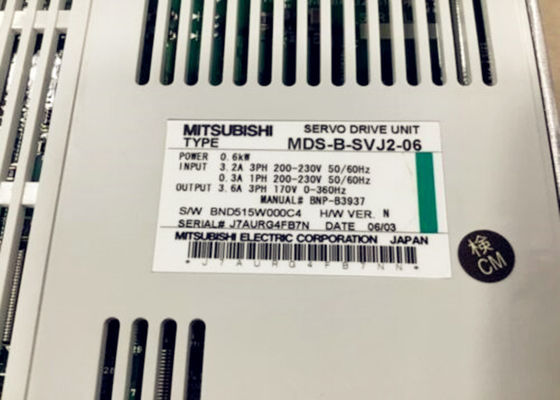 Mitsubishi MELDAS 0.6KW Промышленный сервопривод переменного тока MDS-B-SVJ2-06 3.2A 3PH 200-230V