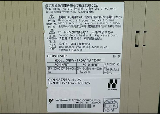 Yaskawa SGDV-1R6A11A AC сервоусилитель 200W Новый в коробке