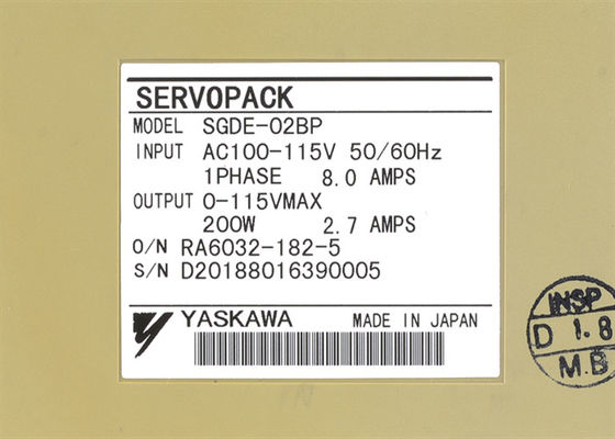 Yaskawa SGDE-02BP AC сервоусилитель совершенно новый в оригинальной коробке