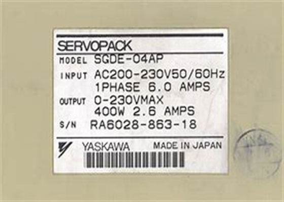 Бренд Yaskawa AC сервоусилители SGDE-04AP Sigma серии в коробке