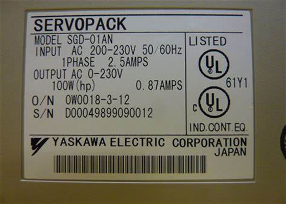 Бренд Yaskawa SGD-01AN AC Servo Drives Новый Servopack Оригинальный