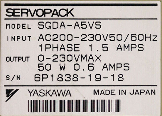 SGDA-A5VS Бренд Yaskawa Новые промышленные сервоприводы в оригинале