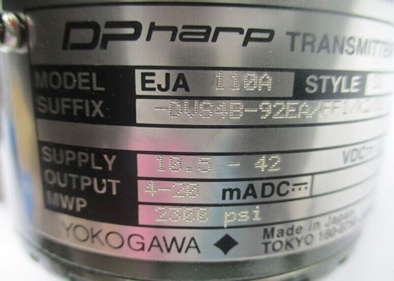 Йокогава EJA110A-DUS4B-92EA/FF1/K2/D1 10.5-42VDC 2300PSI NSNP передатчик давления