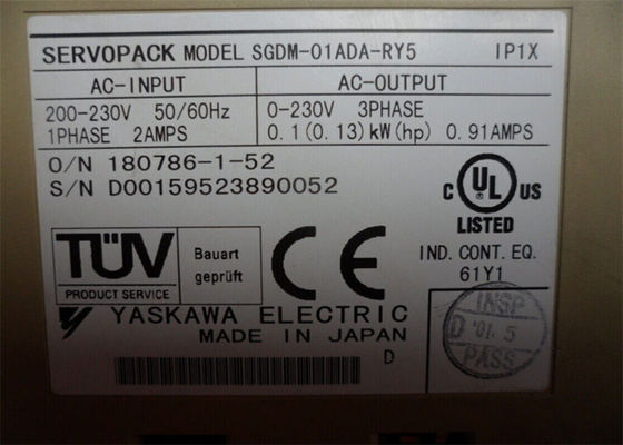 Yaskawa SGDM-01ADA-RY5 Япония Сервоприводы Новый Оригинальный