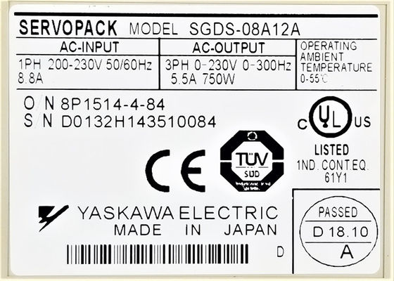 Yaskawa SGDS-08A12A Sigma 3 Series AC Servo Drives совершенно новый