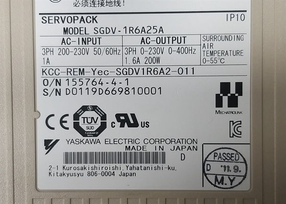 Yaskawa SGDV-1R6A25A 200v AC сервоприводы Новый оригинальный ящик