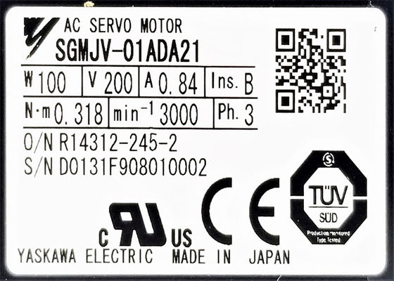 Совсем новый SGMJV-01ADA21 Yaskawa Insustry Сервомотор оригинальный